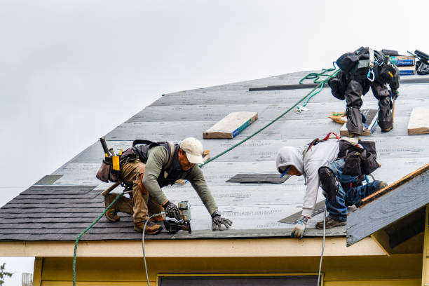 Professional Gutter Installation technician working in Saint Paris, OH